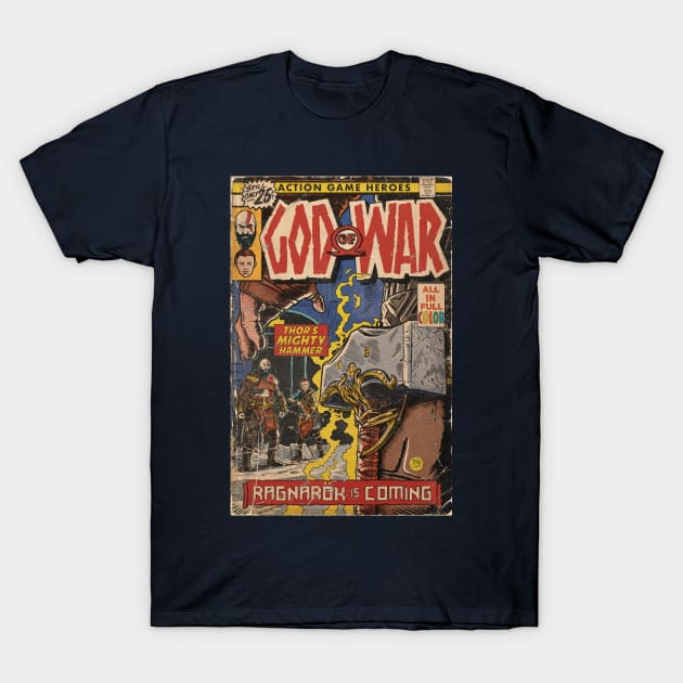 God of War Ragnarök Comic book cover Fan Art T-Shirt by MarkScicluna